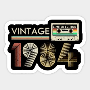 Vintage 1984 Limited Cassette Sticker